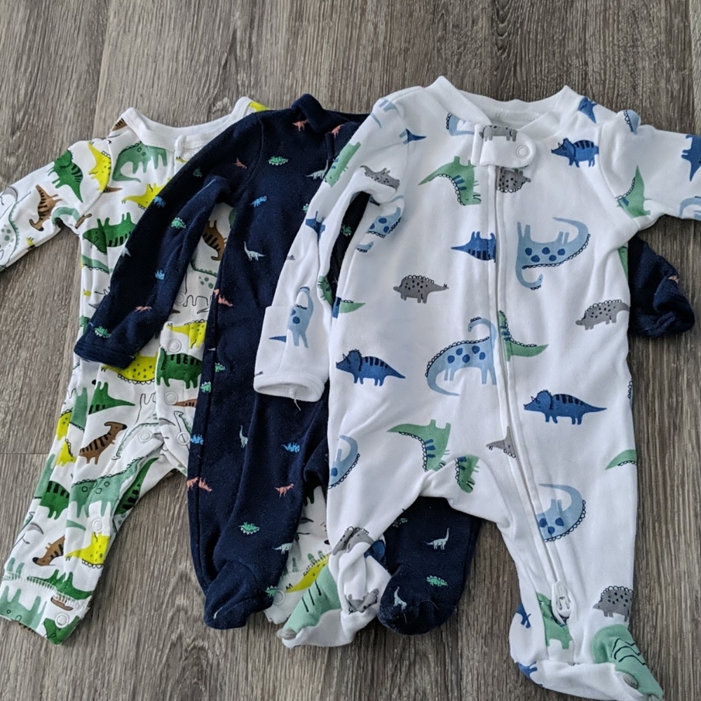 Dinosaur pajamas set of 3